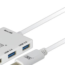 TYPE ‘C’ MALE TO HDMI FEMALE + 3 USB FEMALE PORT (3.0V) + MICRO USB FEMALE PORT – 10 CM CABLE MX 3586 - GADGET WAGON Audio & Video Cables , Connectors