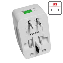 Universal Travel Adaptor with Build in USB Charger Port with 250V, Surge/Spike Protected Electrical Plug White - GADGET WAGON Travel Converters & Adapters