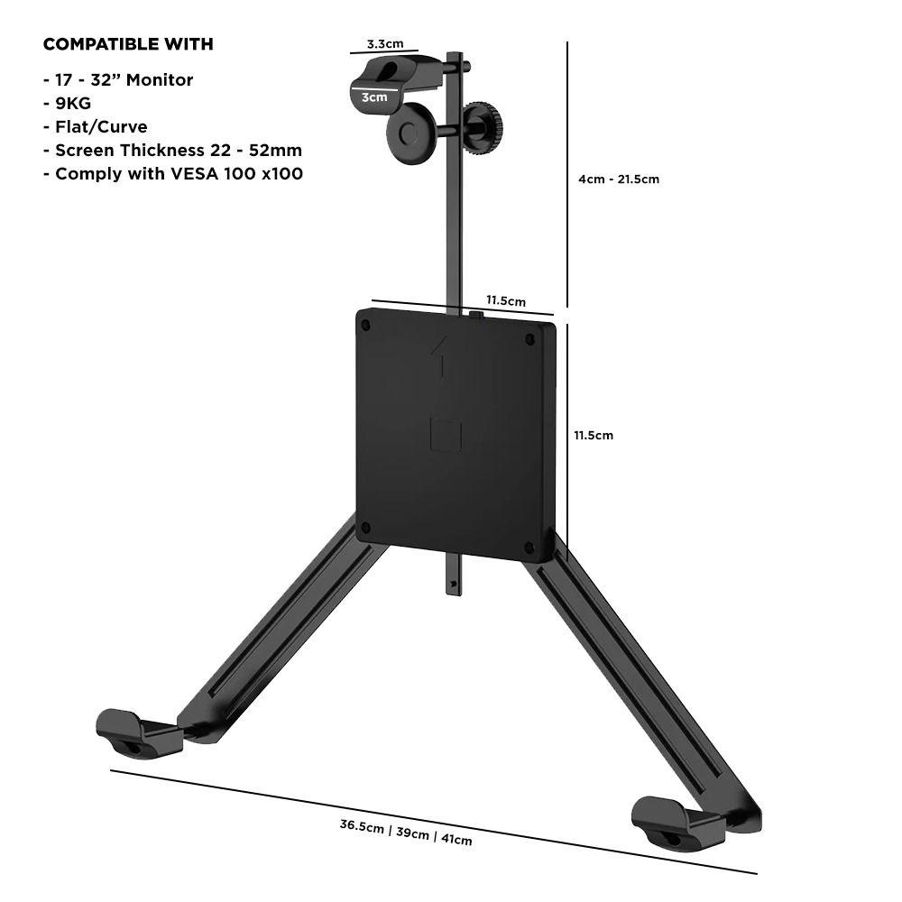 VESA Adapter Fixing Bracket Monitor Holder Support 17 to 27 INCH NO MOUNTING Hole Monitor LCD Display Mount - GADGET WAGON Electronics