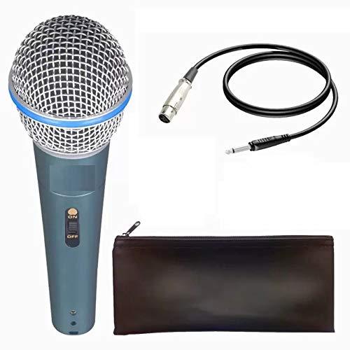 Vocal microphone unindirectional, dynamic, with on/off switch and mic bag - GADGET WAGON SOUND_AND_RECORDING_EQUIPMENT