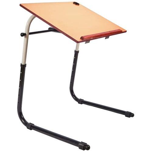 Wooden Table Folding Multipurpose Adjustable Height, Portable, Angle for Reading, Laptop, Dining- Made in India MID Brown - GADGET WAGON ACCESSORY_OR_PART_OR_SUPPLY